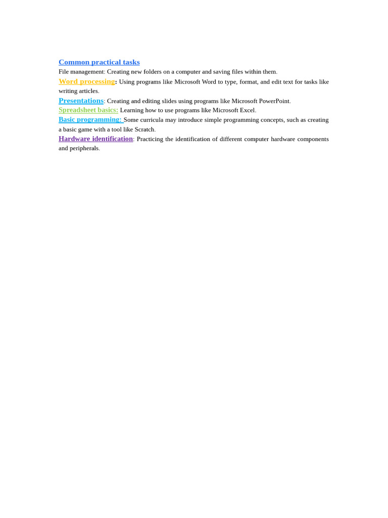 Practical Grade 7 | PDF