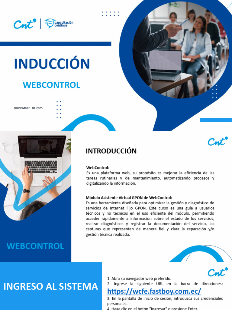Guía del Asistente Virtual GPON WebControl | PDF | Internet | Yo Pv6
