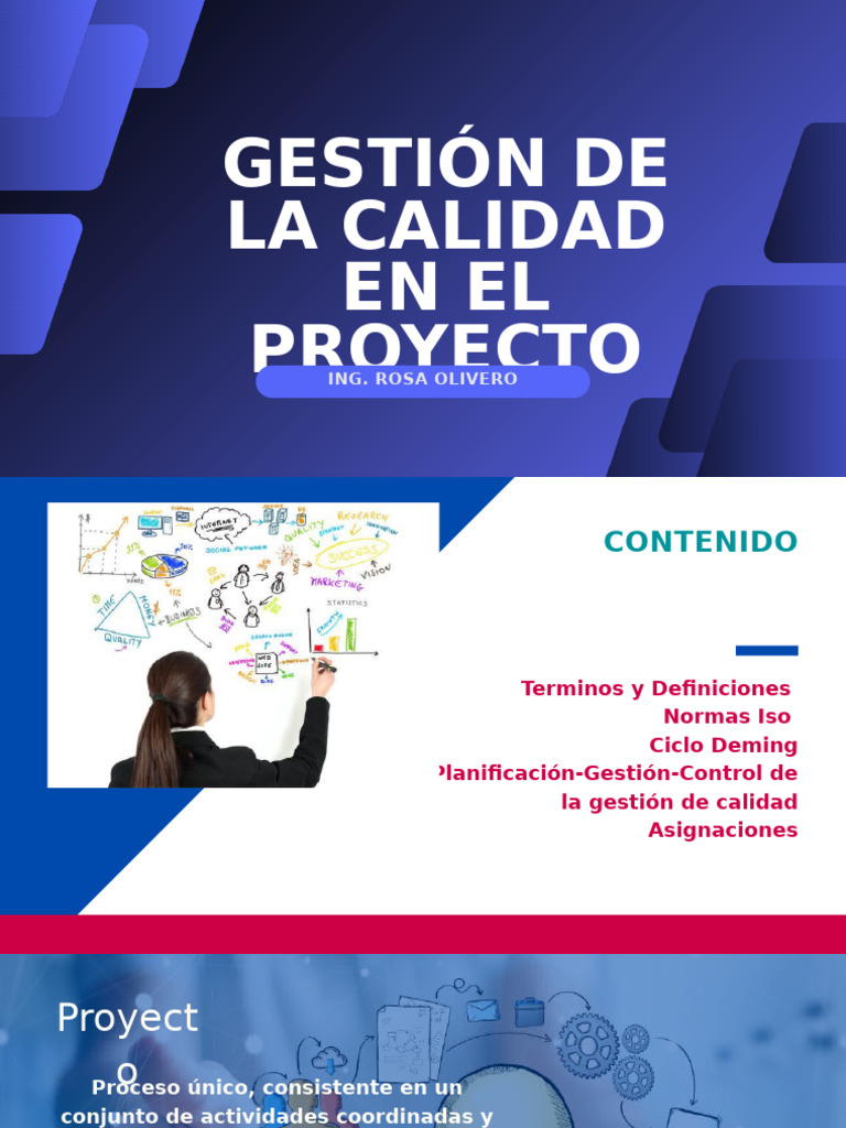 Gestión de Calidad en Proyectos ISO | PDF | Evaluación del ciclo de ...