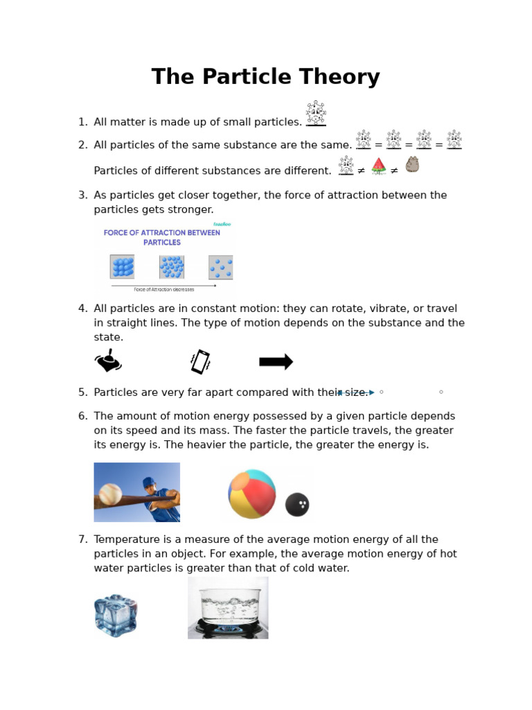 Understanding Particle Theory Basics | PDF
