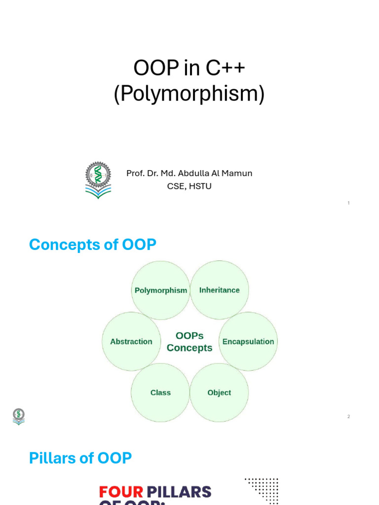 OOP in C Polymorphism | PDF | Parameter (Computer Programming) | Method ...