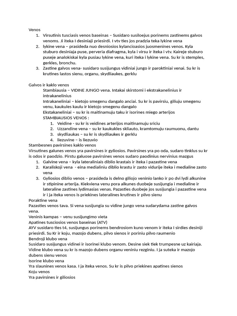 Venos | PDF