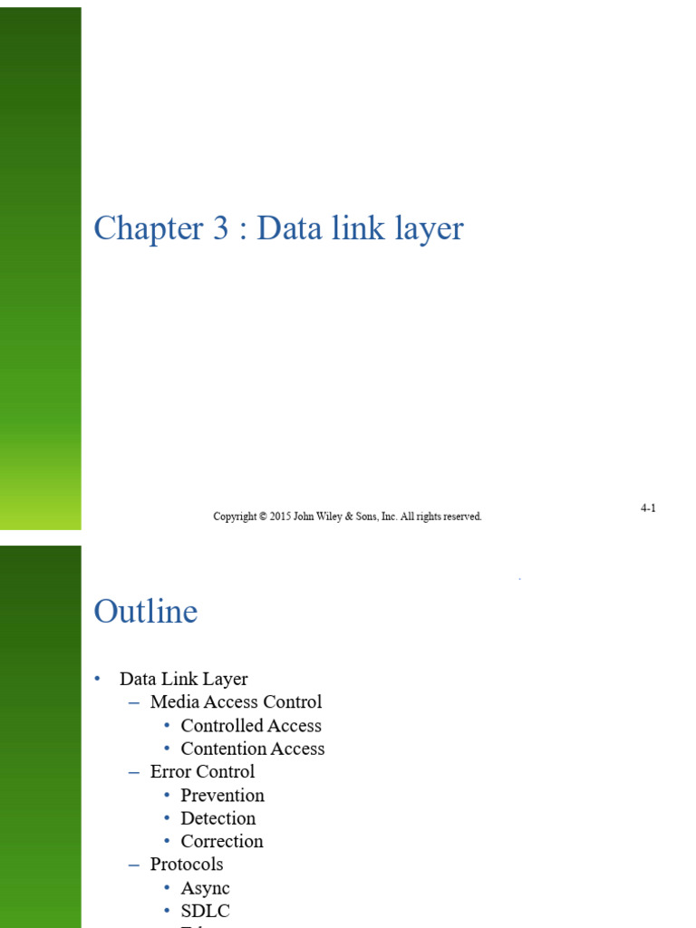 CHAPTER 3 | PDF | Error Detection And Correction | Transmission Control ...