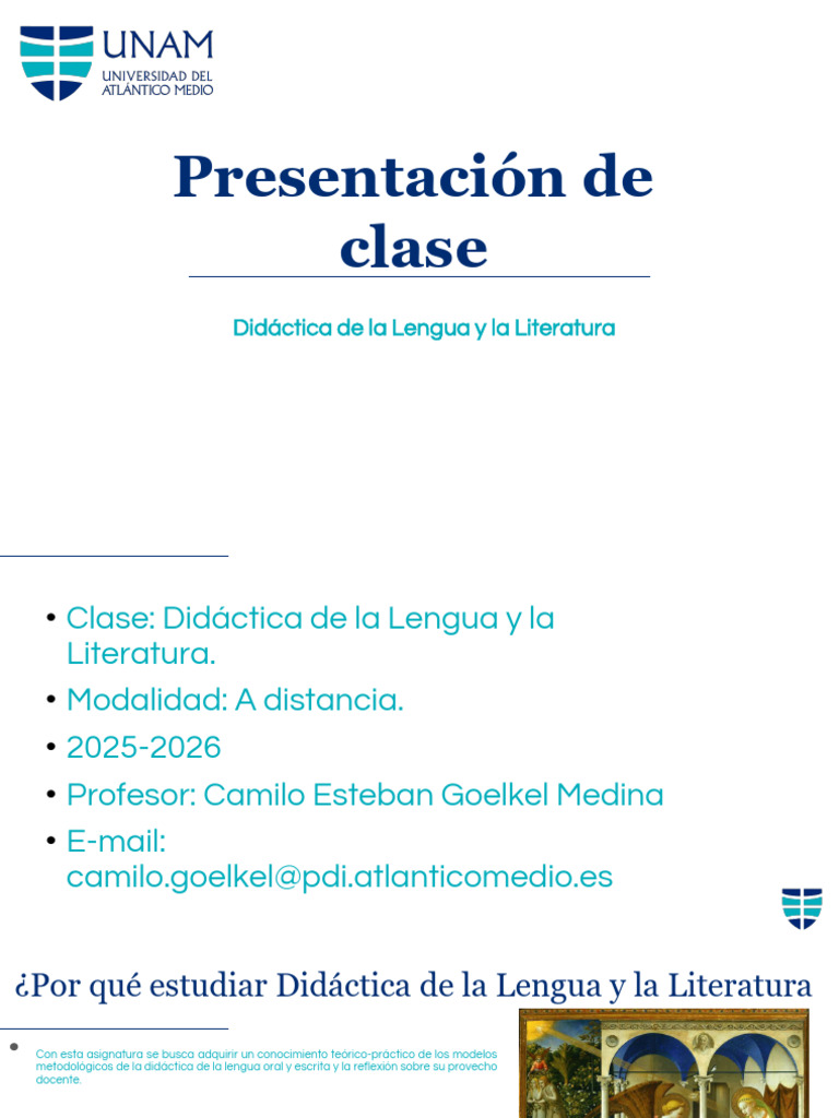 Didáctica de la Lengua y Literatura 2025-2026 | PDF | Aprendizaje ...