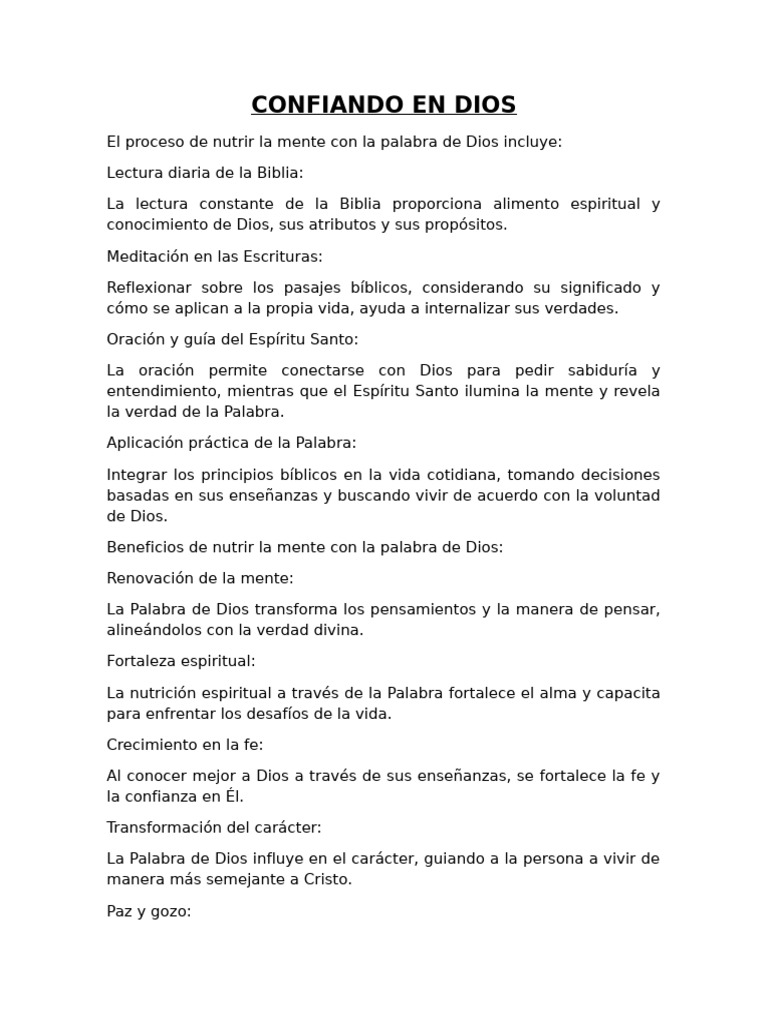 Enseñanzas Bíblicas para la Vida Diaria | PDF | Biblia | Fe