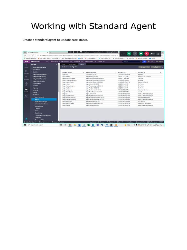 Creating and Managing Standard Agents | PDF