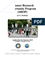 Summer Research Opportunity Program (SROP) : at UC Berkeley