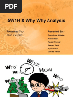 5W1H Analysis Template for Equipment Issues | PDF | Cognitive Science ...