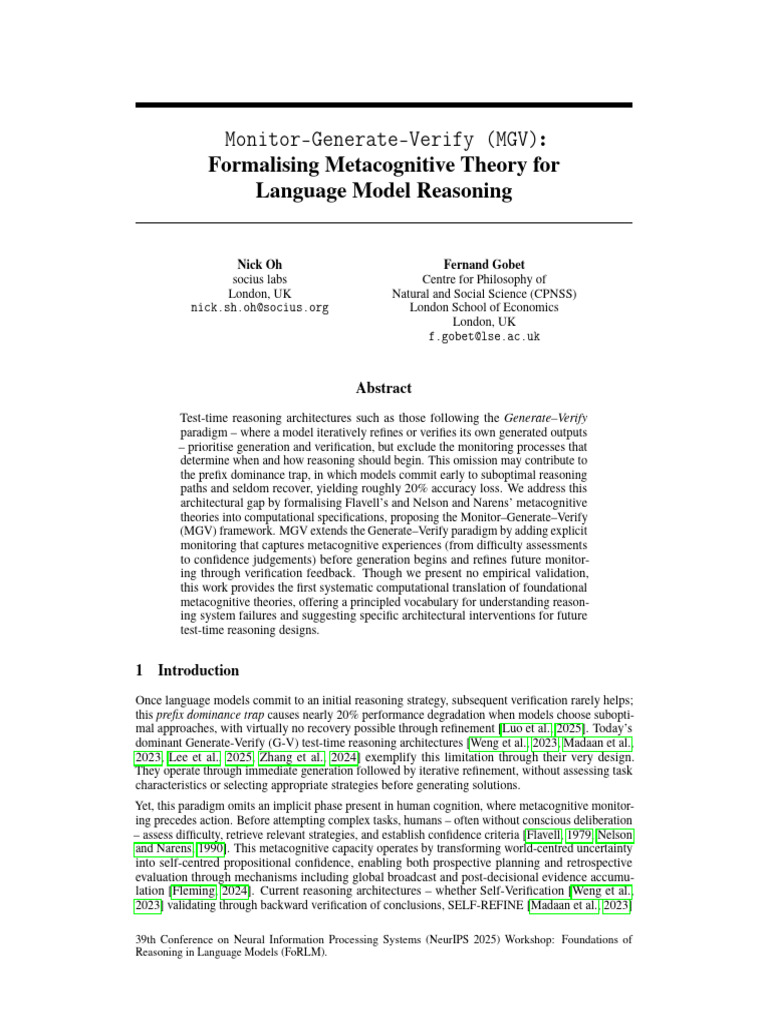 Metacognitive Monitoring in Language Models | PDF | Metacognition ...