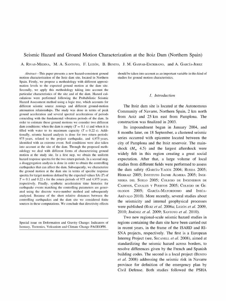 Seismic Hazard and Ground Motion Charact | PDF | Earthquakes | Seismology