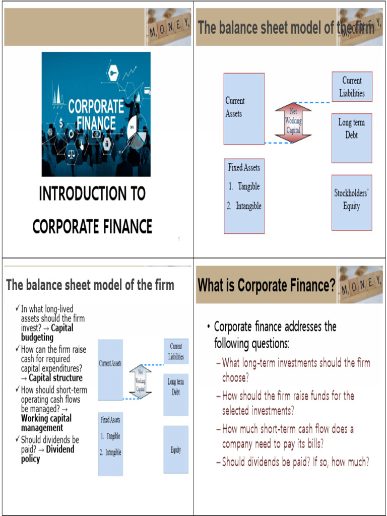 Introduction to Corporate Finance Basics | PDF | Equity (Finance ...