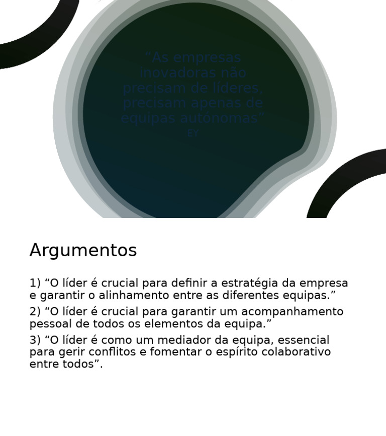 O Papel do Líder em Equipes Inovadoras | PDF