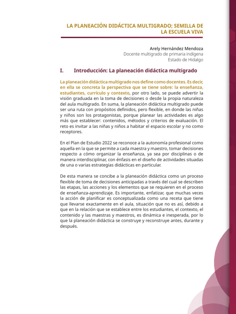 Planeación Didáctica en Multigrado | PDF | Plan de estudios | Evaluación