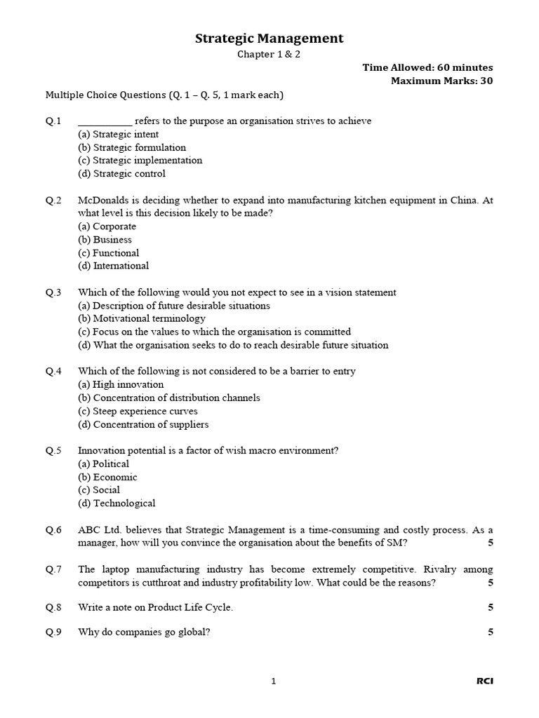 SM Question Paper Chapter 1 & 2_1455737_2025_07_08_12_38 | PDF ...