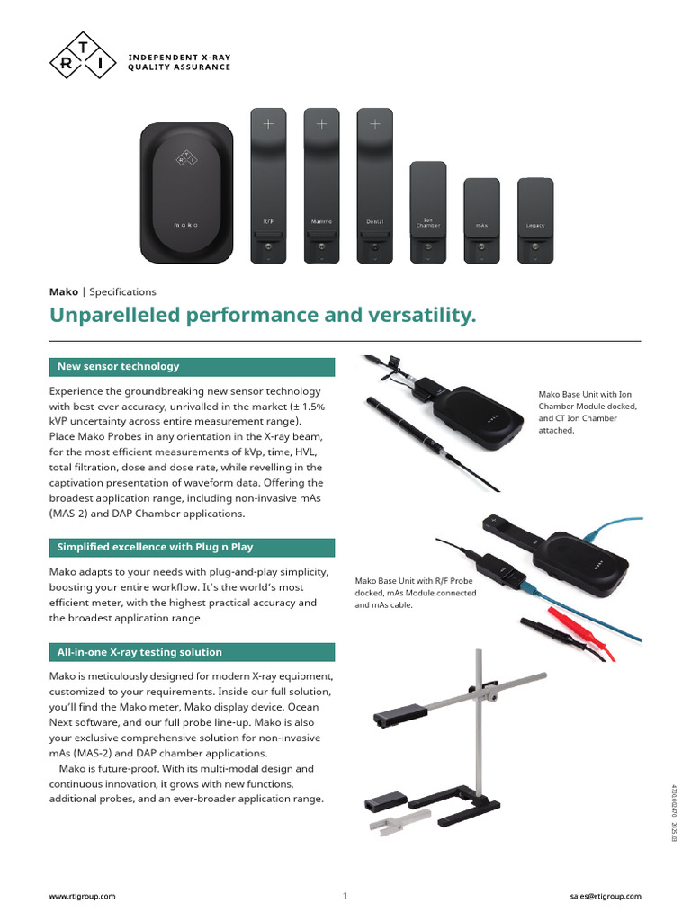 Mako X-ray Testing System Overview | PDF