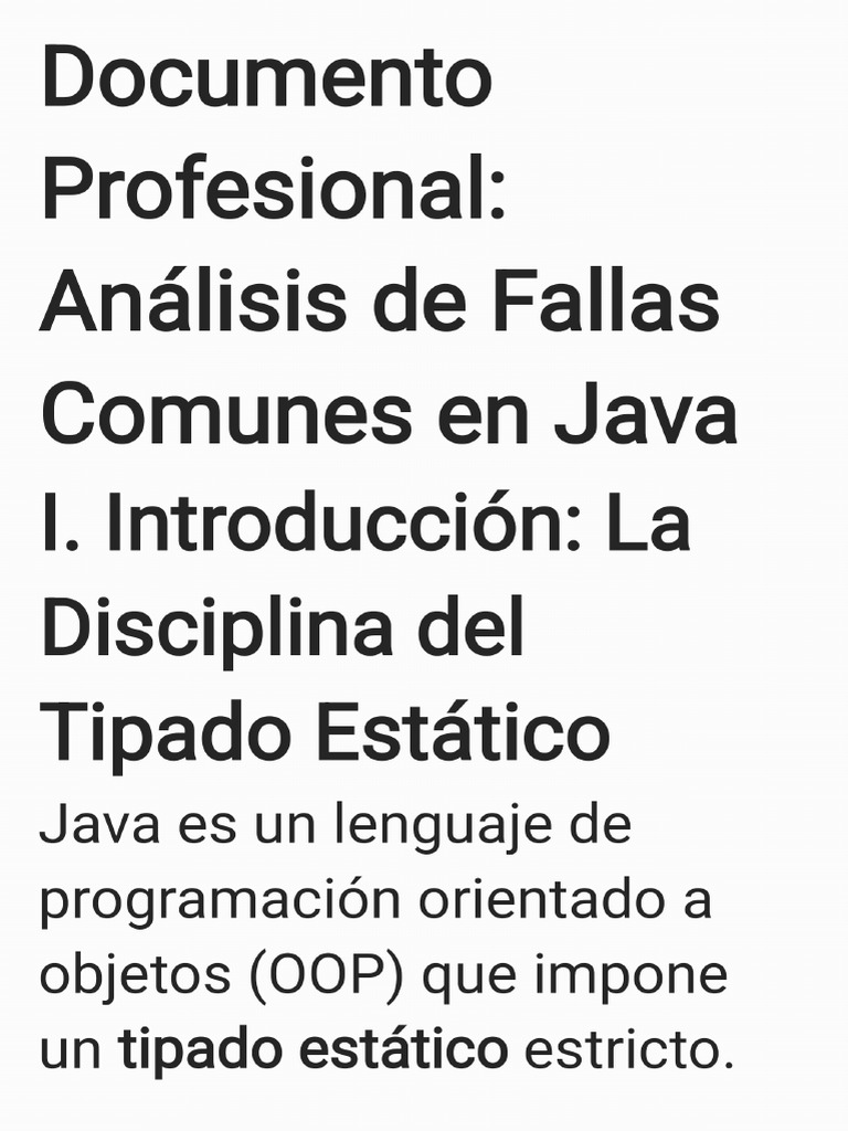 Analizando Fallas y Errores en Java | PDF