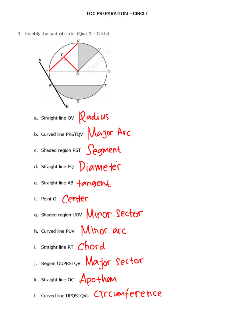 Circle Geometry: Area, Circumference, and More | PDF