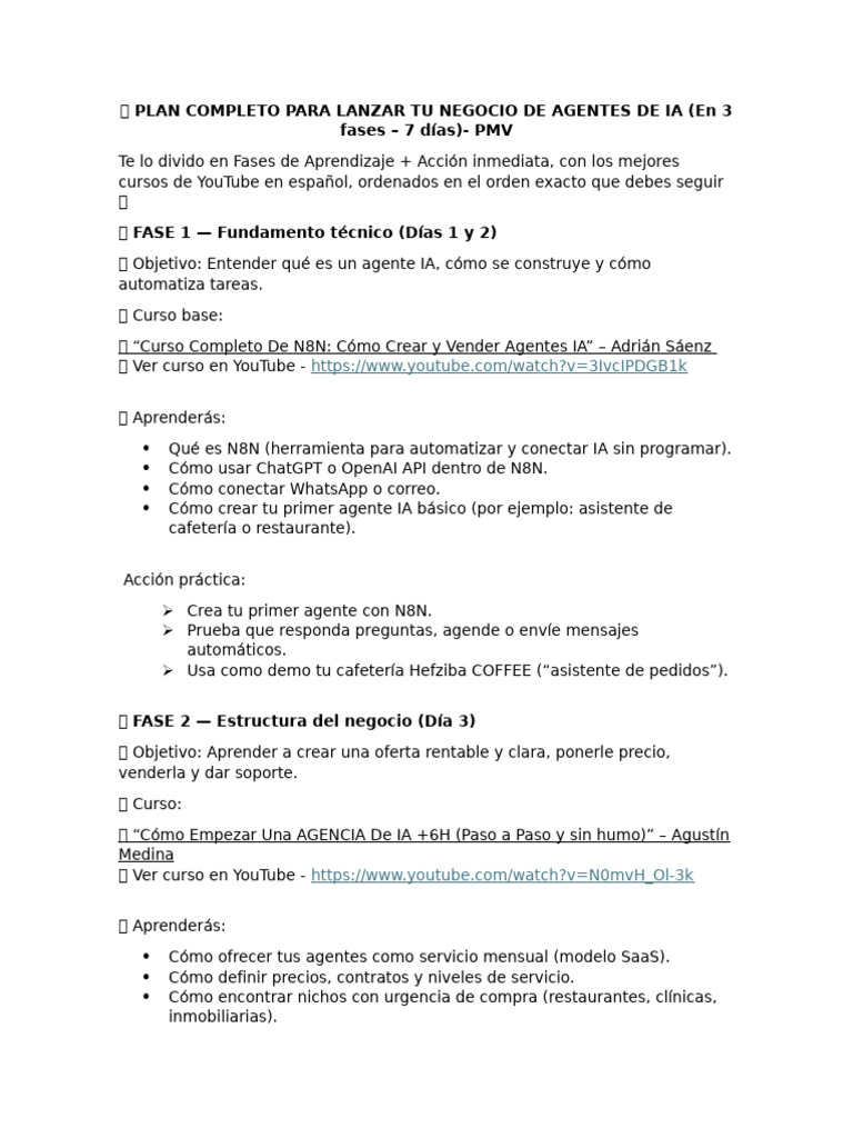 Lanzamiento Rápido de Agentes IA | PDF | Inteligencia artificial ...