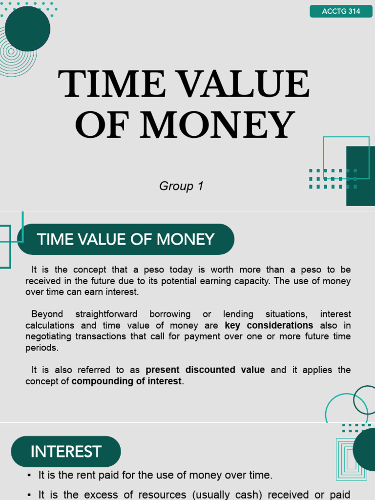 Time Value of Money Explained | PDF | Interest | Time Value Of Money