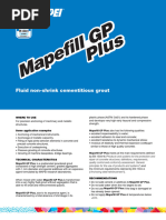 Mapefill GP | PDF | Casting (Metalworking) | Concrete