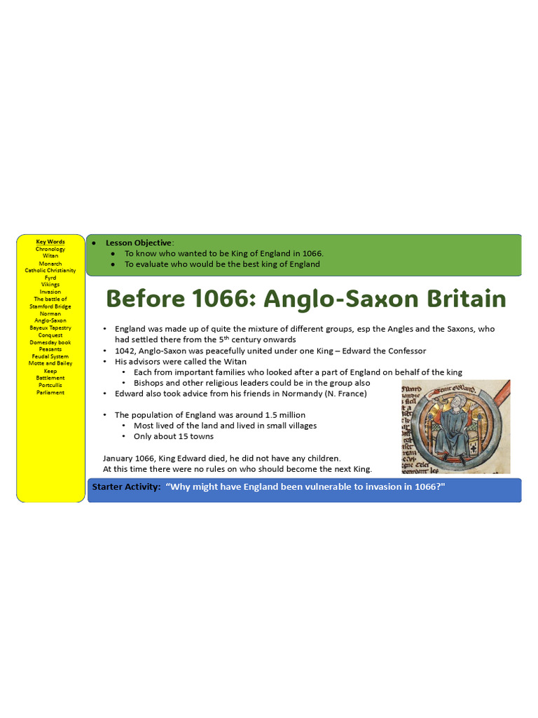 Candidates for England's 1066 Throne | PDF | Kingdom Of England | Anglo ...