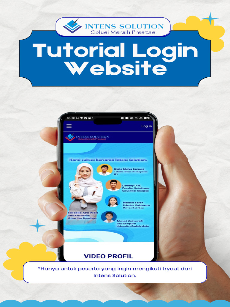 Panduan Login Tryout Intens Solution | PDF