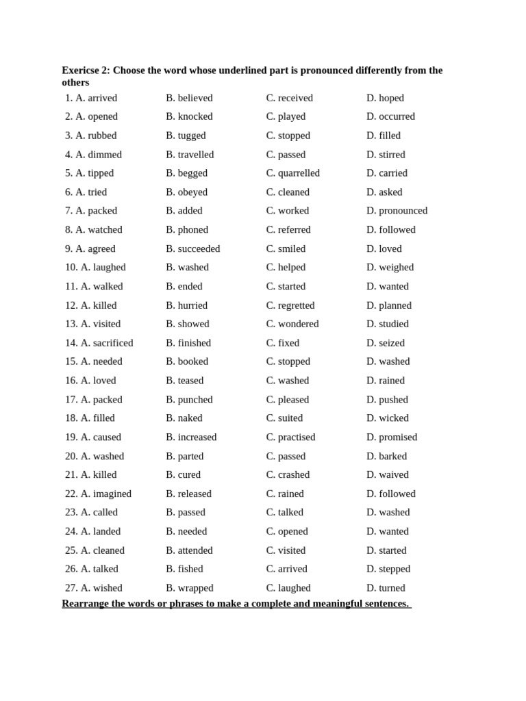 Pronunciation and Sentence Structure Exercises | PDF | Chess | Chess Theory