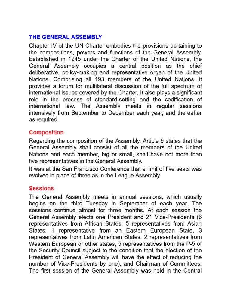 Uno Organs | PDF | United Nations Security Council | United Nations ...