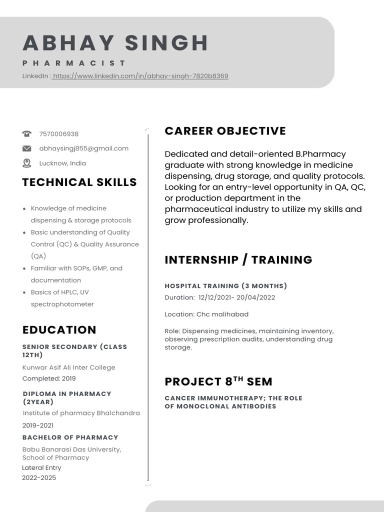 Abhay Singh Resume | PDF