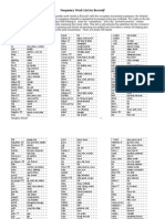 Frequency Word List For Beowulf