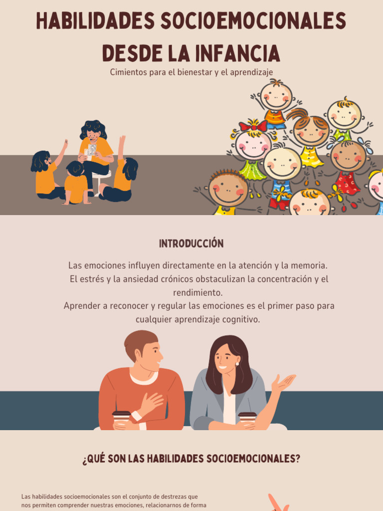 Habilidades socioemocionales en la infancia | PDF | Las emociones ...