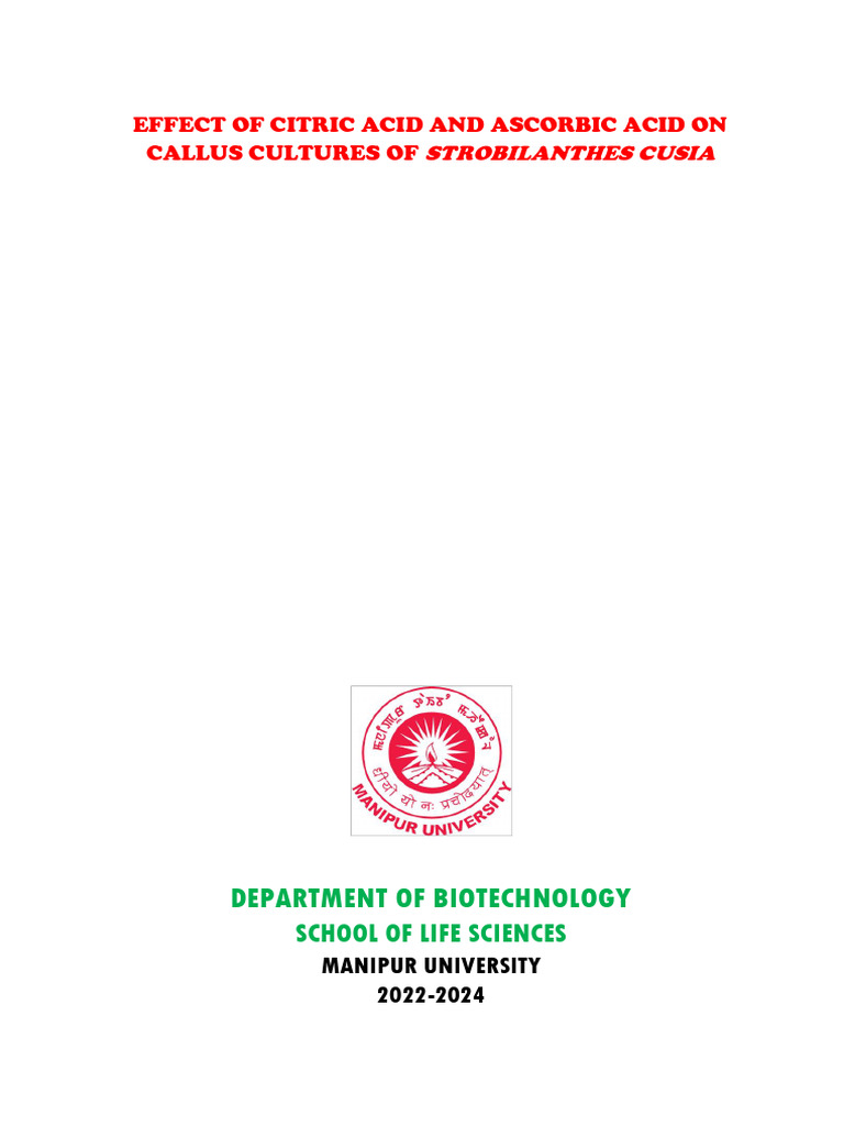 Effect of Citric Acid and Ascorbic Acid On | PDF | Antioxidant ...