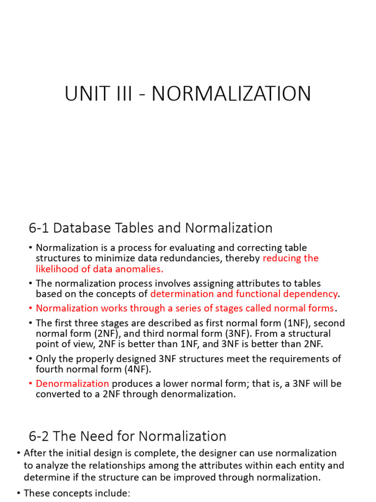 Understanding Database Normalization | PDF | Data Management ...