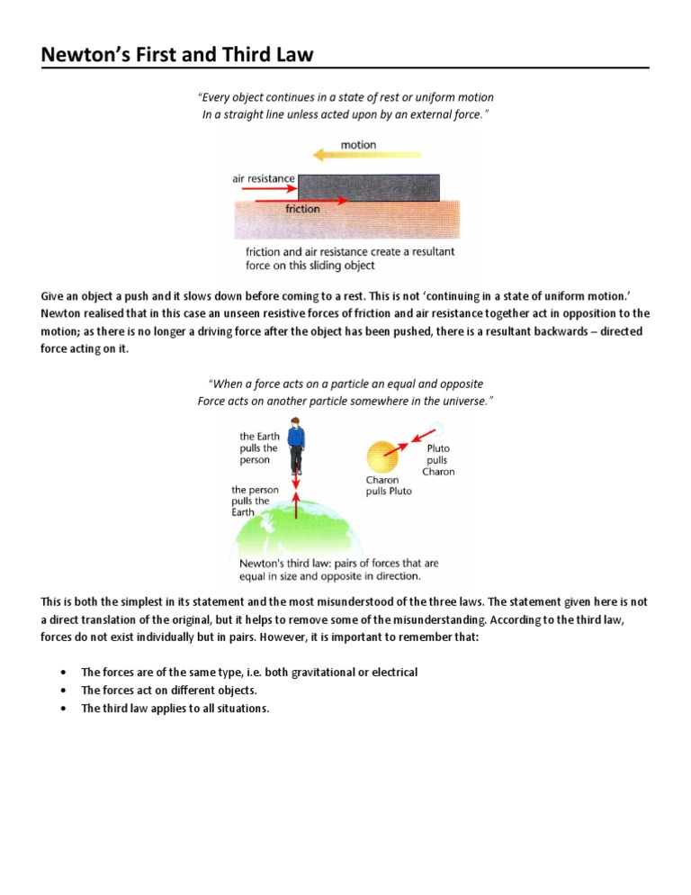 Newton 1 and 3 | PDF | Philosophy | Science & Mathematics
