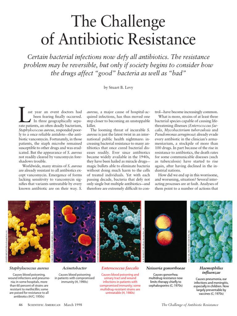Antibiotic Resistance: A Growing Threat | PDF | Drug Resistance ...