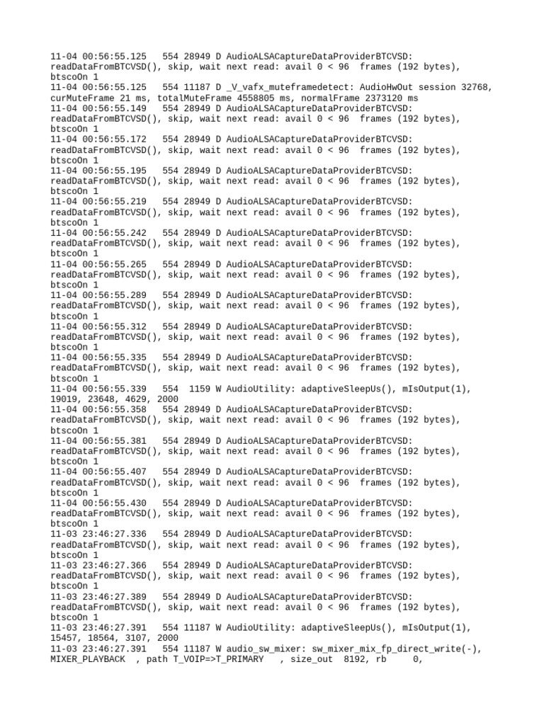 Audio Data Capture Log Analysis | PDF | Internet Architecture ...