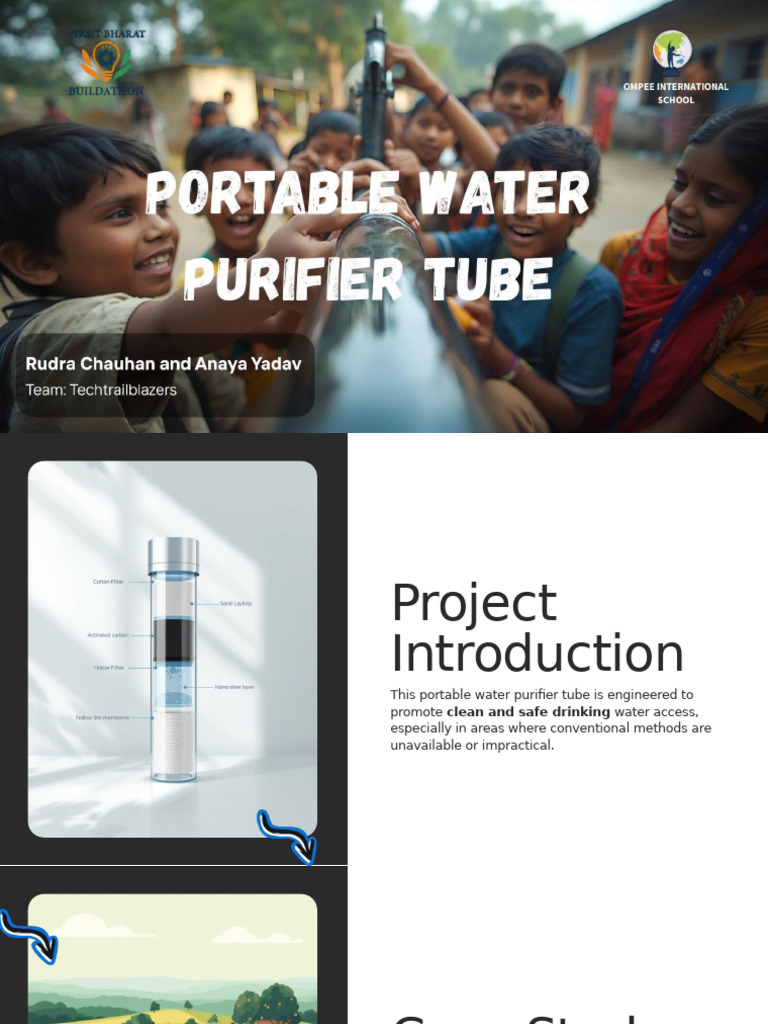 Presentation - Portable Water Purifier Tube | PDF | Water Purification ...