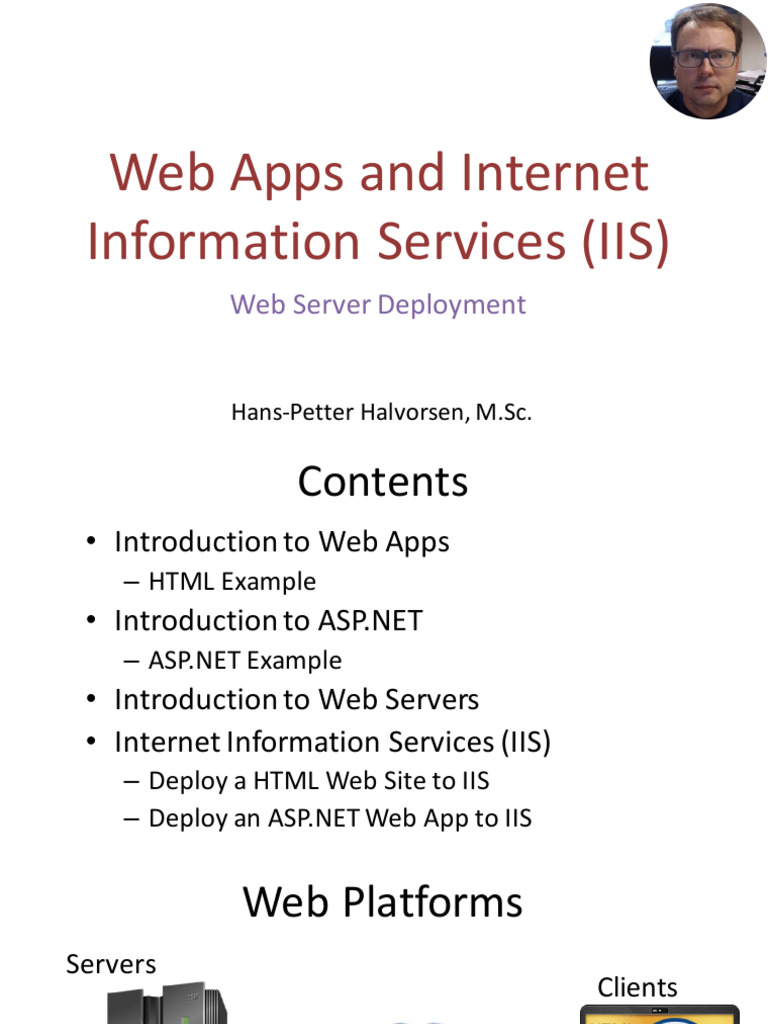 Deploying Web Apps with IIS Guide | PDF | World Wide Web | Internet & Web