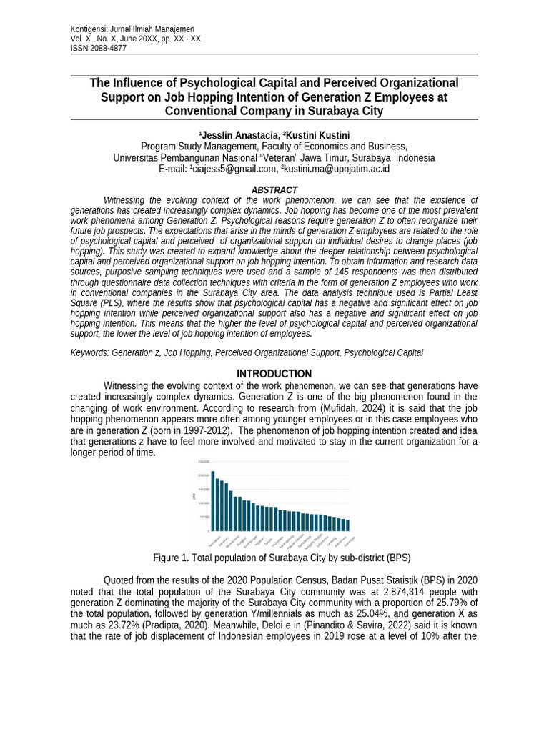 Impact of Psychological Capital on Job Hopping | PDF | Coefficient Of ...