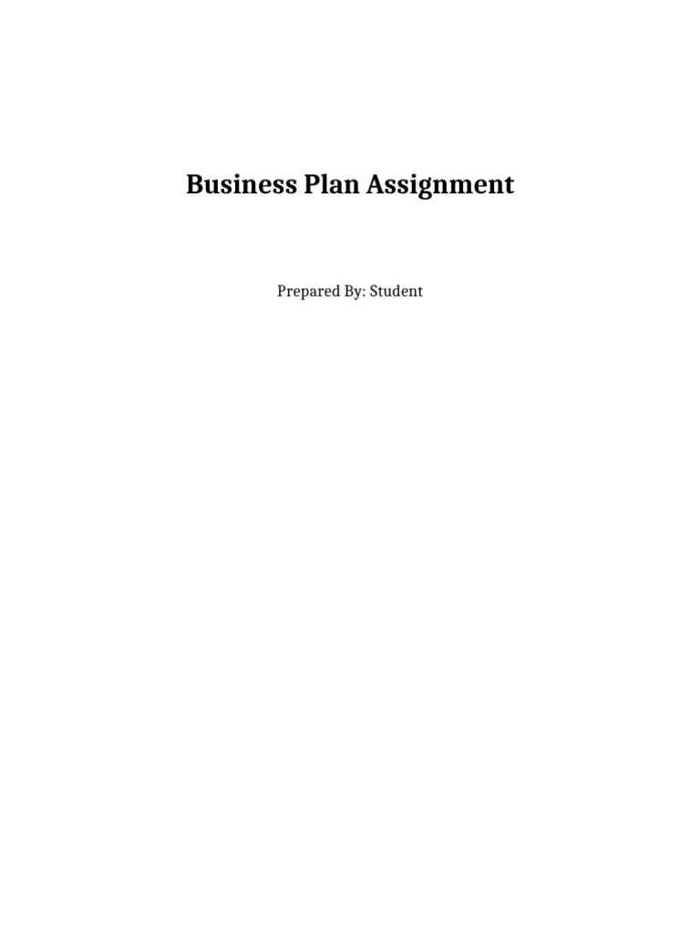 Business Plan Assignment | PDF | Marketing | Digital Marketing