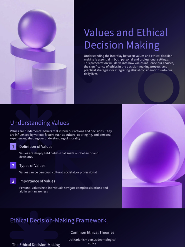 Values in Ethical Decision Making | PDF | Value (Ethics) | Decision Making