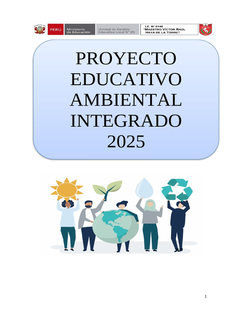 Proyecto Educativo Ambiental 2025 en Lima | PDF | Plan de estudios ...
