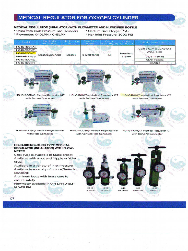 Oxygen Regulator | PDF