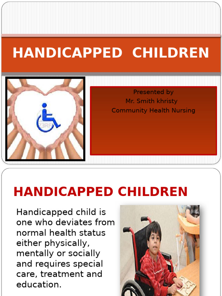 Care of Differently Abled-HANDICAPPED | PDF | Hearing Loss | Visual ...
