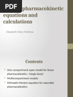 Essential Pharmacokinetic Equations | PDF | Renal Function | Medicinal ...