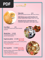 Sangeetha Vegetarian Restaurant Menu | PDF