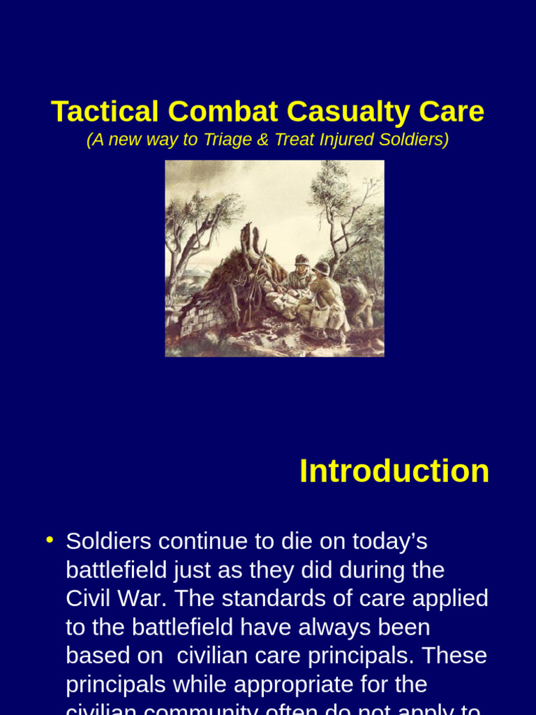 LESSON 1 - Tactical Combat Casualty Care | PDF | Major Trauma ...