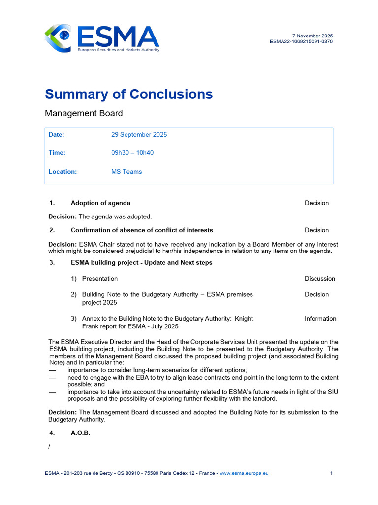ESMA22-1669215091-6370 Summary of Conclusions Management Board 29 ...