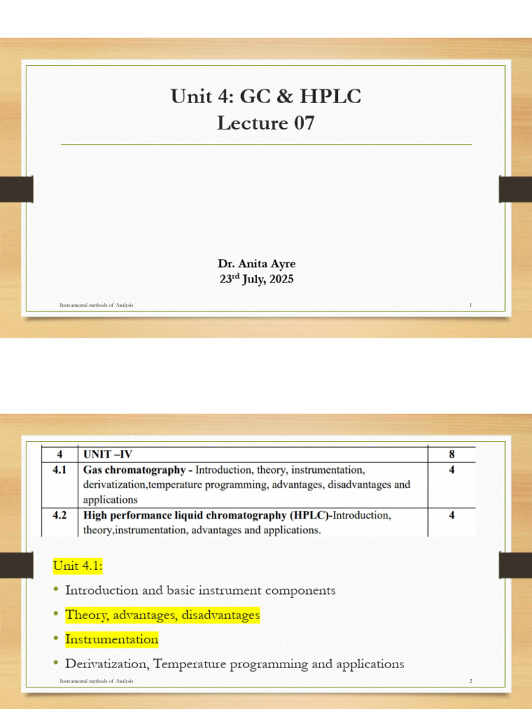 Gas Chromatography Principles & Applications | PDF | Gas Chromatography ...