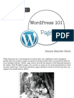 WordPress 101 - Pages
